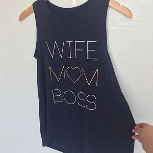 Tank top WIFE MOM BOSS